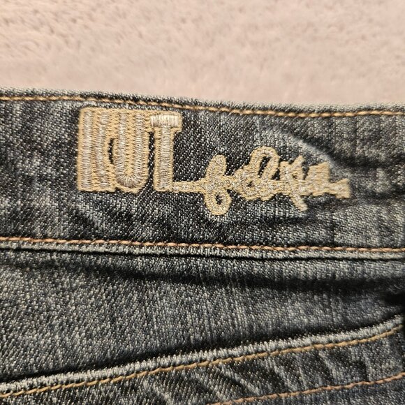 Kut From The Kloth Jeans Womens 8 Blue Catherine Boyfriend Straight long flaps - Picture 5 of 12